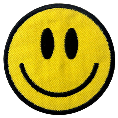 Smile Face Iron On Sew On Patch