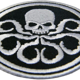 Embroidered Patch Iron On CAPTAIN AMERICA HYDRA Black