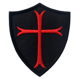 Knights Templar Cross Velcro Patch embroidered