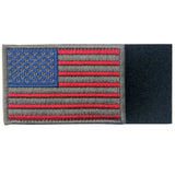 USA Flag Velcro Patch - Subdued Silver