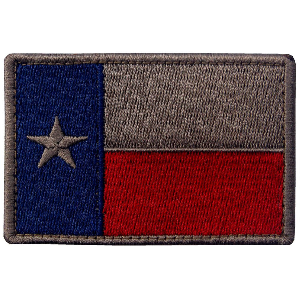 2 Texas State Flag Embroidered Tactical Velcro Applique Patch