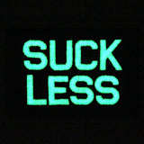 Glow In Dark Suck Less Iron On Sew On Patch