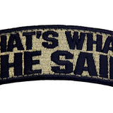 EmbTao That's What She Said Velcro Patch