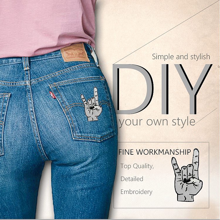 Stylishly Repair Your Worn Jeans with Iron-On Patches