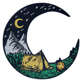 Camping On Moon Embroidered Iron Sew On patch