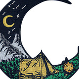 Camping On Moon Embroidered Iron Sew On patch
