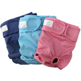 TailWag Planet Premium Washable & Reusable Dog Diapers Covers Clothes Super Absorbent, for Female Doggie, Small, Pack of 3