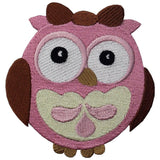 Wide-Eyed Baby Girl Owl Iron On Sew On Patch