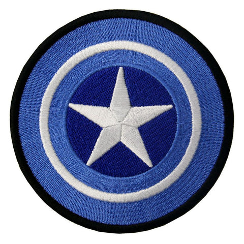 Captain America Shield Embroidered Iron On Clothing Patch