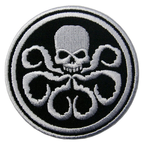 Embroidered Patch Iron On CAPTAIN AMERICA HYDRA Black