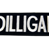 DILLIGAF Embroidered Biker Iron On Sew On Patch