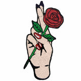 Good Luck Rose Embroidered Iron Sew On patch