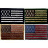 Multi-colored USA Flag Velcro Patches - Bundle 4 pcs