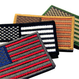 Multi-colored USA Flag Velcro Patches - Bundle 4 pcs