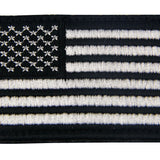 USA Flag Velcro Patch - Black & White