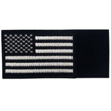 USA Flag Velcro Patch - Black & White