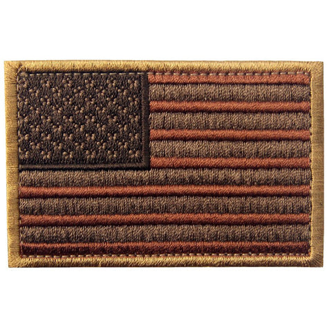 USA Flag Velcro Patch - Subdued Red
