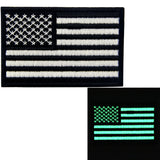 Glow In Dark American Flag Iron On Sew On Patch