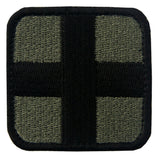 Medic Cross Velcro Patch - Olive & Black