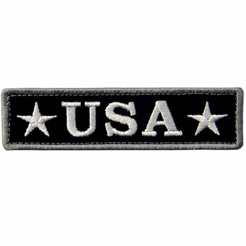 USA Tactical Velcro Patch - Black & White