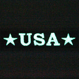 Glow In Dark USA Tactical Iron On Sew On Patch