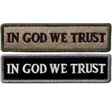 EMBIRD In GOD We Trust Velcro Patch- Bundle 2 pcs