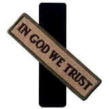 In GOD We Trust embroidered Velcro Patch - Multitan