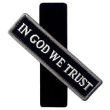 In GOD We Trust embroidered Velcro Patch - Black & White