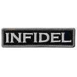 Infidel Velcro Patch - Black & White