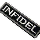 Infidel Velcro Patch - Black & White