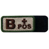 Type B Positive Blood Velcro Patch - Multitan