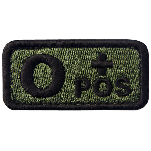 Type O Positive Blood Velcro Patch - Olive & Black