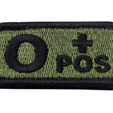 Type O Positive Blood Velcro Patch - Olive & Black