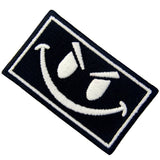 Glow In Dark Evil Smile Face Embroidered Iron On Sew On Patch