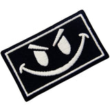 Glow In Dark Evil Smile Face Embroidered Iron On Sew On Patch