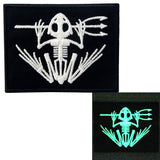 Glow In Dark US Navy Seals Bone Frog DEVGRU Iron On Sew On Patch