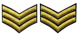 Sergeant US Army Iron On Sew On Shoulder Patch, 2 Pcs