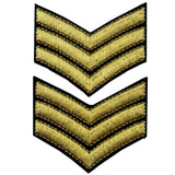 Sergeant US Army Iron On Sew On Shoulder Patch, 2 Pcs