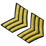 Sergeant US Army Iron On Sew On Shoulder Patch, 2 Pcs