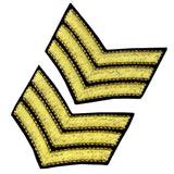Sergeant US Army Iron On Sew On Shoulder Patch, 2 Pcs