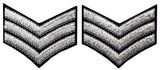 Sergeant US Army Iron On Sew On Shoulder Patch, 2 Pcs