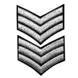 Sergeant US Army Iron On Sew On Shoulder Patch, 2 Pcs