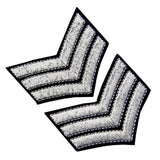 Sergeant US Army Iron On Sew On Shoulder Patch, 2 Pcs