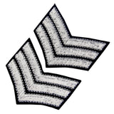 Sergeant US Army Iron On Sew On Shoulder Patch, 2 Pcs