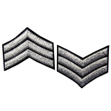 Sergeant US Army Iron On Sew On Shoulder Patch, 2 Pcs