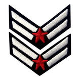 Airman Embroidered Iron On Sew On Chevron Patch