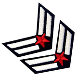 Airman Embroidered Iron On Sew On Chevron Patch