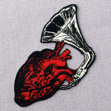 Heart Heard Embroidered Iron On Patch