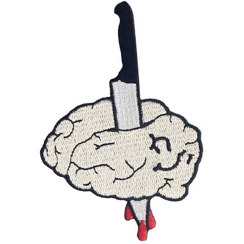Kill Brain Embroidered Iron Sew On Patch