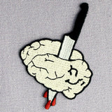 Kill Brain Embroidered Iron Sew On Patch